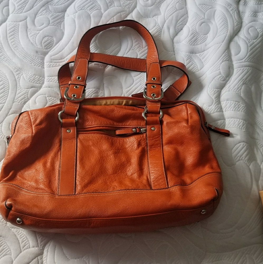 Franklin Covey Orange Leather